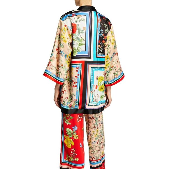 Alice + Olivia Koko Patchwork Printed Kimono - Picture 10 of 14
